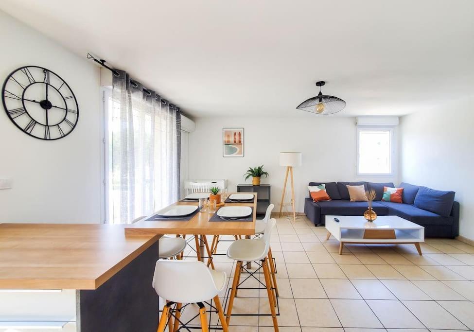 *Le Carpe Diem, Appartement 2 Chambres, Piscine, 2 Parking, Clim* Montpellier Dış mekan fotoğraf